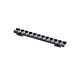Attacco Weaver Low Profile per fucili automatici - ACCIAIO